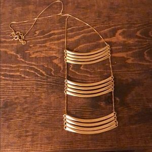 Anthropologie gold tribal necklace